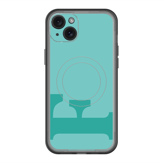 スリムプロテクションプレミアムケース with MagSafe［ オリジナル - initial color - F light green ］