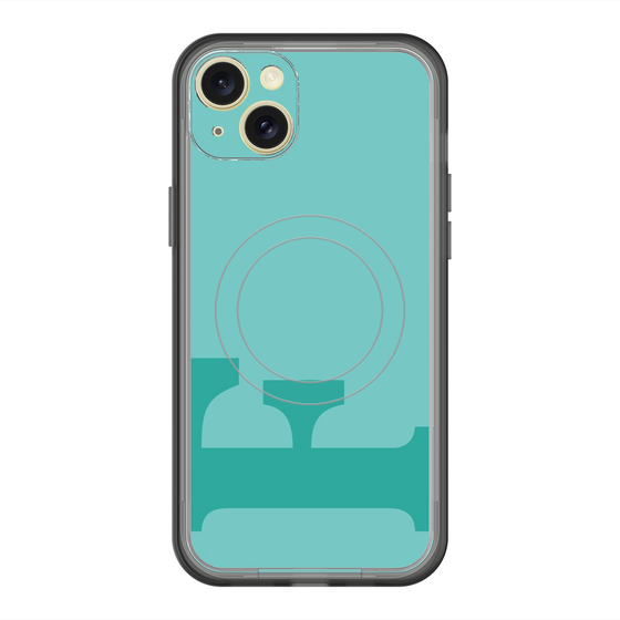 スリムプロテクションプレミアムケース with MagSafe［ オリジナル - initial color - F light green ］