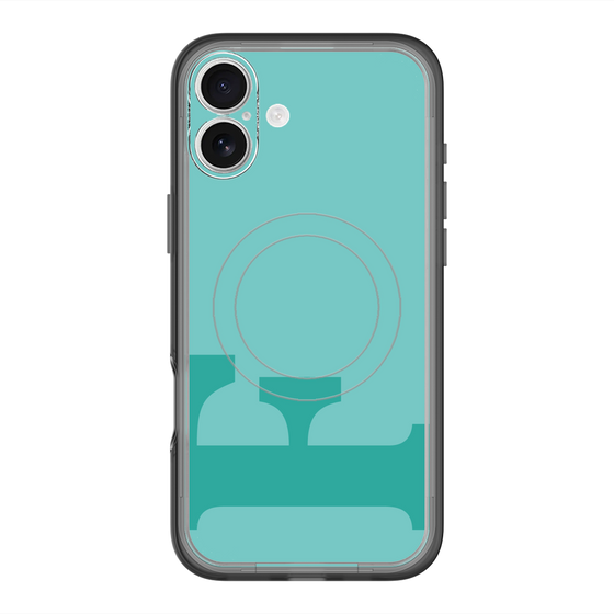 スリムプロテクションプレミアムケース with MagSafe［ オリジナル - initial color - F light green ］