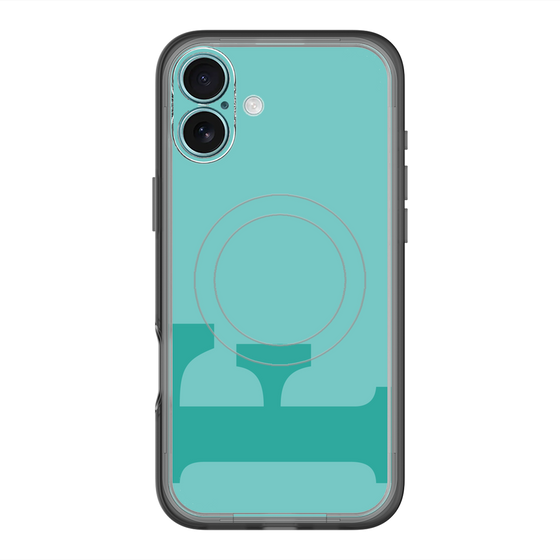 スリムプロテクションプレミアムケース with MagSafe［ オリジナル - initial color - F light green ］