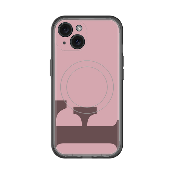 スリムプロテクションプレミアムケース with MagSafe［ オリジナル - initial color - F dusty pink ］