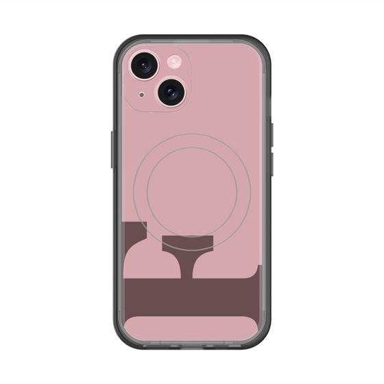 スリムプロテクションプレミアムケース with MagSafe［ オリジナル - initial color - F dusty pink ］