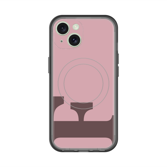 スリムプロテクションプレミアムケース with MagSafe［ オリジナル - initial color - F dusty pink ］
