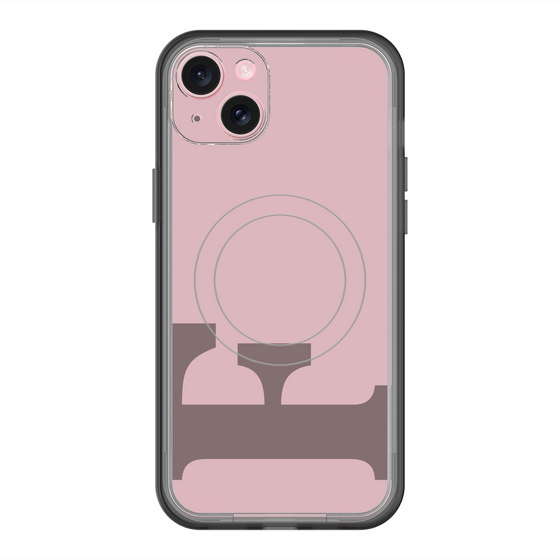 スリムプロテクションプレミアムケース with MagSafe［ オリジナル - initial color - F dusty pink ］