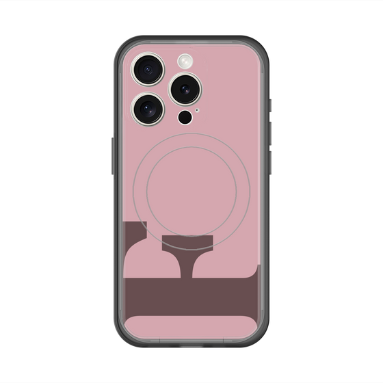 スリムプロテクションプレミアムケース with MagSafe［ オリジナル - initial color - F dusty pink ］