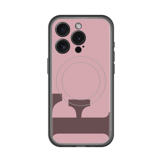 スリムプロテクションプレミアムケース with MagSafe［ オリジナル - initial color - F dusty pink ］