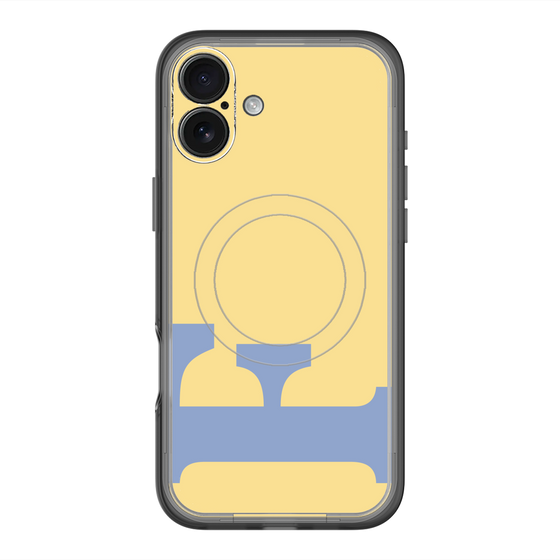 スリムプロテクションプレミアムケース with MagSafe［ オリジナル - initial color - F yellow ］