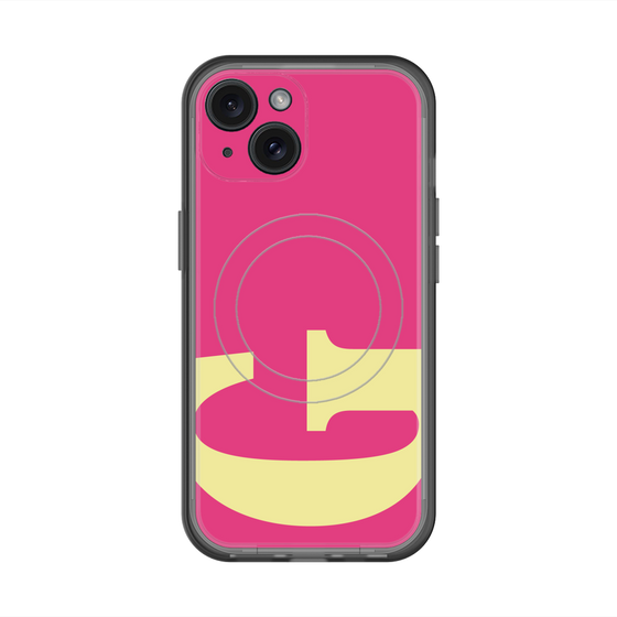 スリムプロテクションプレミアムケース with MagSafe［ オリジナル - initial color - G pink ］