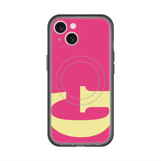 スリムプロテクションプレミアムケース with MagSafe［ オリジナル - initial color - G pink ］