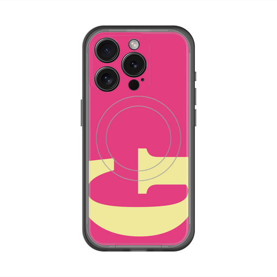 スリムプロテクションプレミアムケース with MagSafe［ オリジナル - initial color - G pink ］