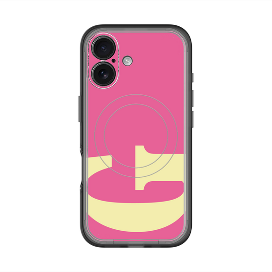 スリムプロテクションプレミアムケース with MagSafe［ オリジナル - initial color - G pink ］
