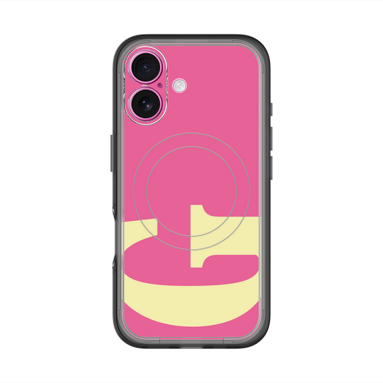 スリムプロテクションプレミアムケース with MagSafe［ オリジナル - initial color - G pink ］