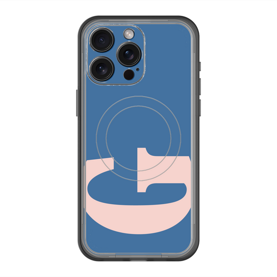 スリムプロテクションプレミアムケース with MagSafe［ オリジナル - initial color - G navy ］