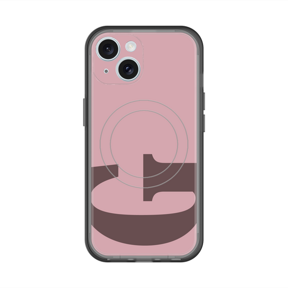 スリムプロテクションプレミアムケース with MagSafe［ オリジナル - initial color - G dusty pink ］