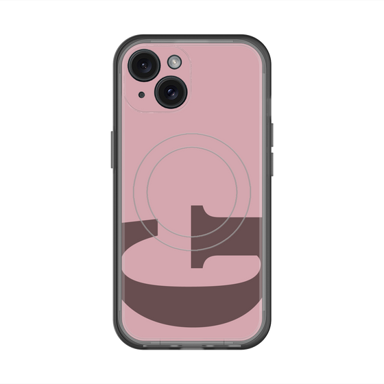 スリムプロテクションプレミアムケース with MagSafe［ オリジナル - initial color - G dusty pink ］
