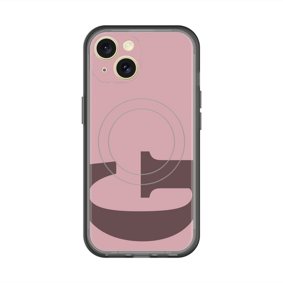 スリムプロテクションプレミアムケース with MagSafe［ オリジナル - initial color - G dusty pink ］