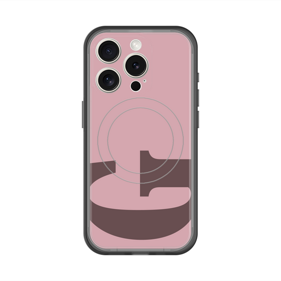 スリムプロテクションプレミアムケース with MagSafe［ オリジナル - initial color - G dusty pink ］