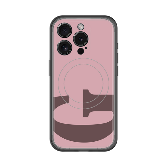 スリムプロテクションプレミアムケース with MagSafe［ オリジナル - initial color - G dusty pink ］
