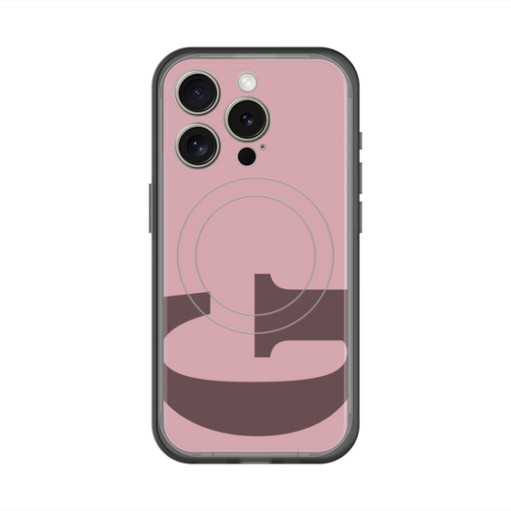 スリムプロテクションプレミアムケース with MagSafe［ オリジナル - initial color - G dusty pink ］