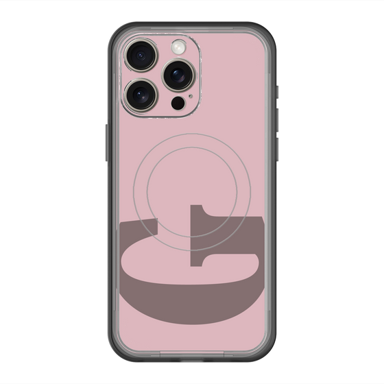 スリムプロテクションプレミアムケース with MagSafe［ オリジナル - initial color - G dusty pink ］