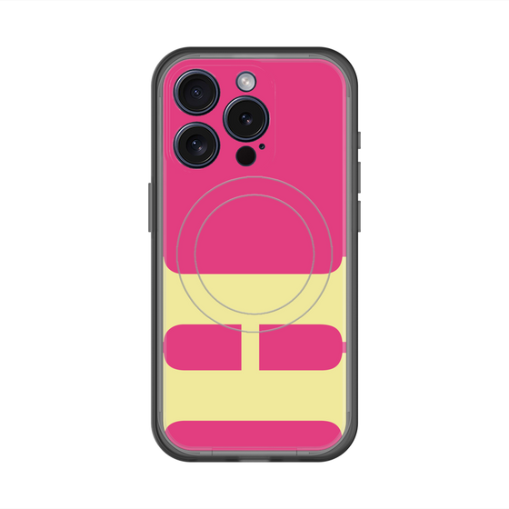 スリムプロテクションプレミアムケース with MagSafe［ オリジナル - initial color - H pink ］