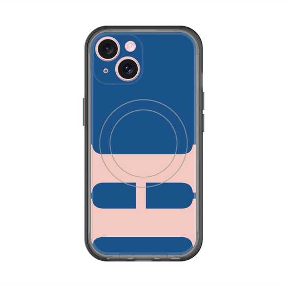 スリムプロテクションプレミアムケース with MagSafe［ オリジナル - initial color - H navy ］