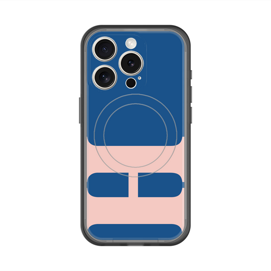 スリムプロテクションプレミアムケース with MagSafe［ オリジナル - initial color - H navy ］