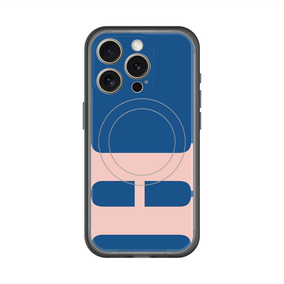 スリムプロテクションプレミアムケース with MagSafe［ オリジナル - initial color - H navy ］