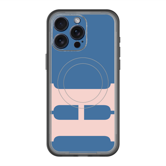 スリムプロテクションプレミアムケース with MagSafe［ オリジナル - initial color - H navy ］