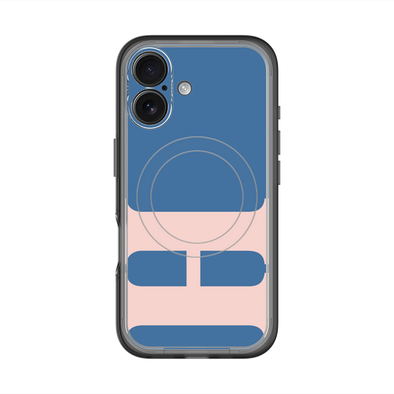 スリムプロテクションプレミアムケース with MagSafe［ オリジナル - initial color - H navy ］