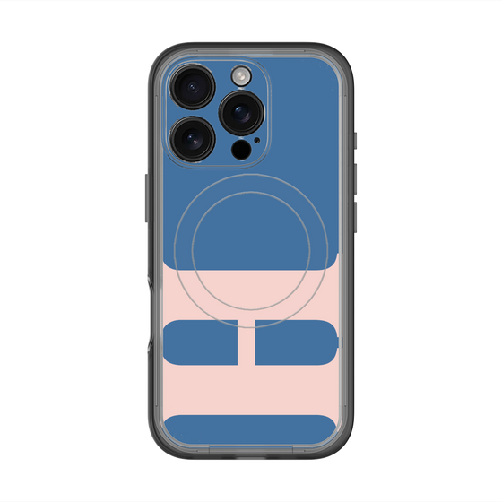 スリムプロテクションプレミアムケース with MagSafe［ オリジナル - initial color - H navy ］