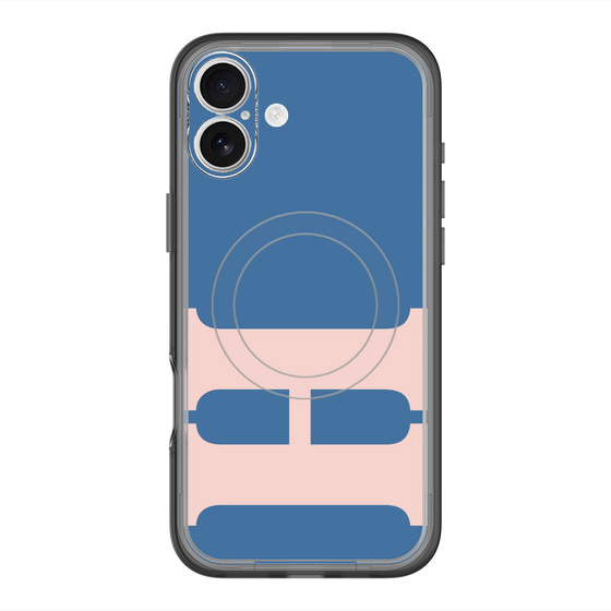 スリムプロテクションプレミアムケース with MagSafe［ オリジナル - initial color - H navy ］