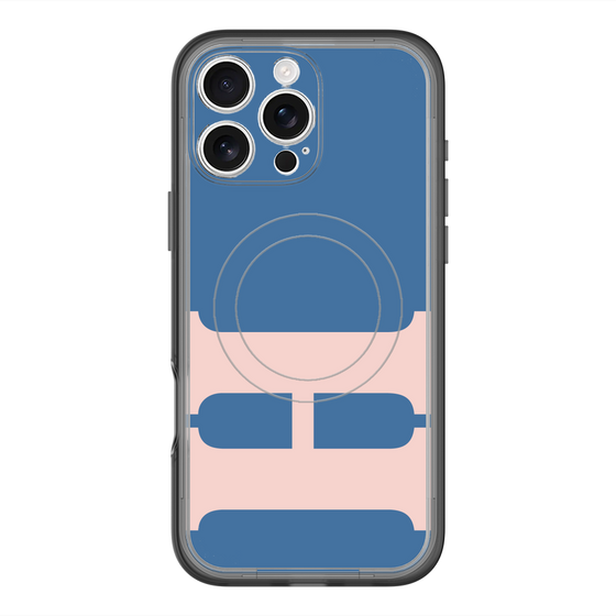 スリムプロテクションプレミアムケース with MagSafe［ オリジナル - initial color - H navy ］