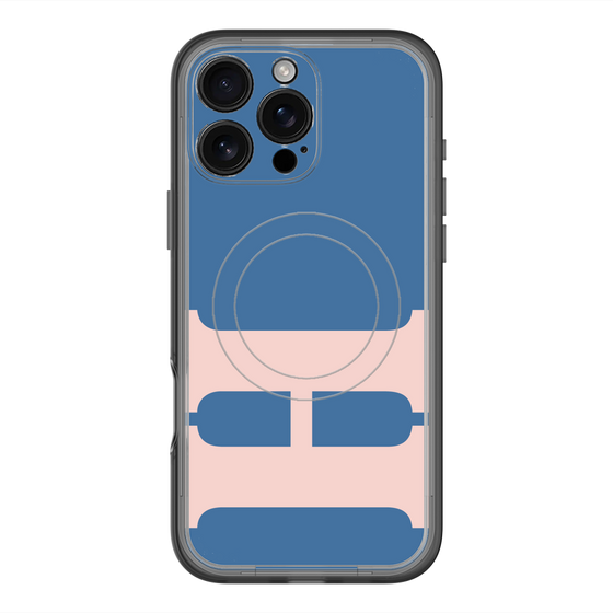 スリムプロテクションプレミアムケース with MagSafe［ オリジナル - initial color - H navy ］