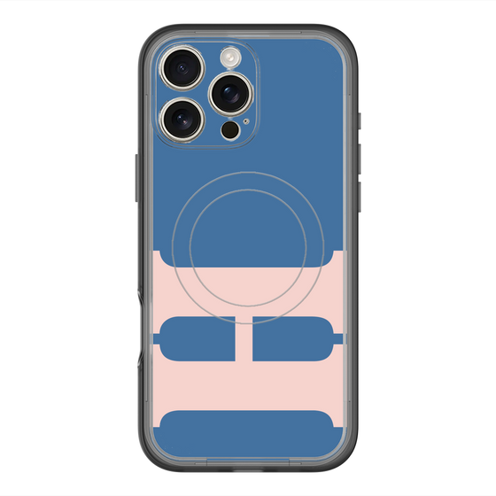 スリムプロテクションプレミアムケース with MagSafe［ オリジナル - initial color - H navy ］