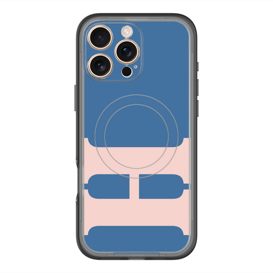 スリムプロテクションプレミアムケース with MagSafe［ オリジナル - initial color - H navy ］