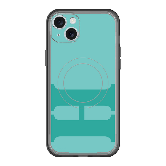 スリムプロテクションプレミアムケース with MagSafe［ オリジナル - initial color - H light green ］