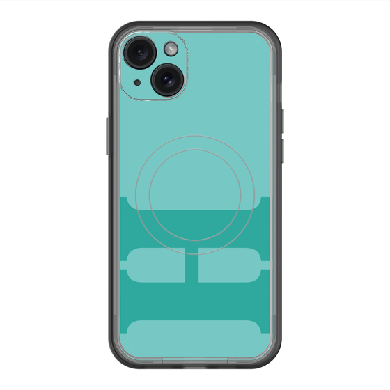 スリムプロテクションプレミアムケース with MagSafe［ オリジナル - initial color - H light green ］
