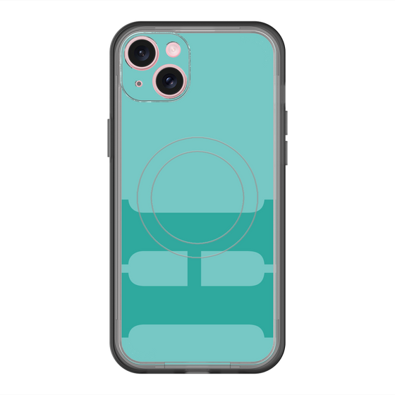 スリムプロテクションプレミアムケース with MagSafe［ オリジナル - initial color - H light green ］