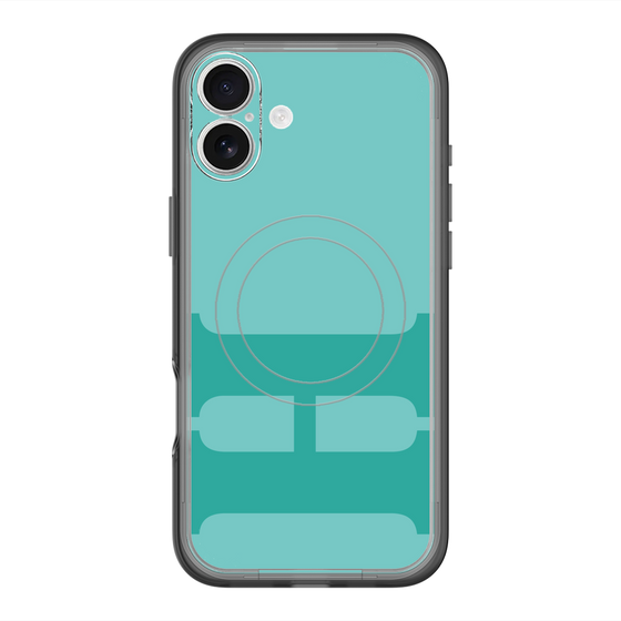 スリムプロテクションプレミアムケース with MagSafe［ オリジナル - initial color - H light green ］