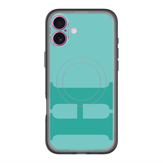 スリムプロテクションプレミアムケース with MagSafe［ オリジナル - initial color - H light green ］