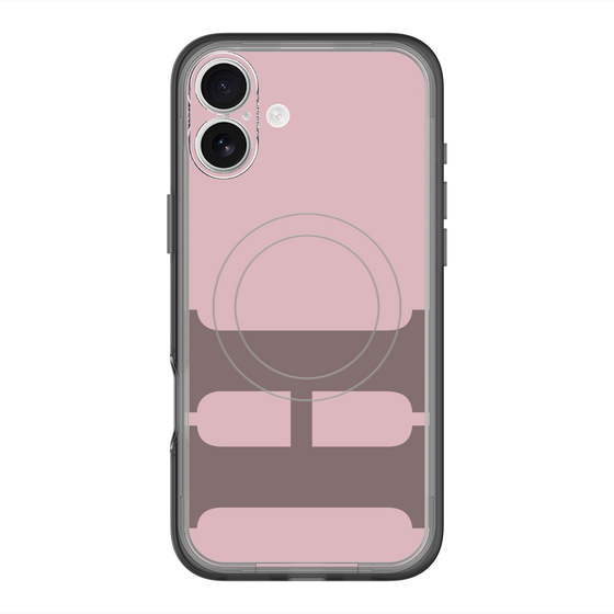 スリムプロテクションプレミアムケース with MagSafe［ オリジナル - initial color - H dusty pink ］