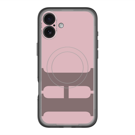 スリムプロテクションプレミアムケース with MagSafe［ オリジナル - initial color - H dusty pink ］