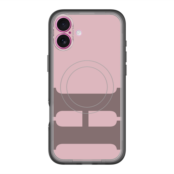 スリムプロテクションプレミアムケース with MagSafe［ オリジナル - initial color - H dusty pink ］