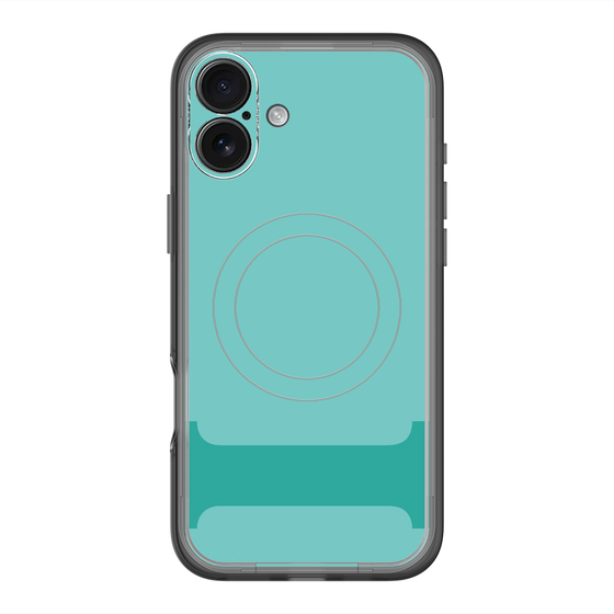 スリムプロテクションプレミアムケース with MagSafe［ オリジナル - initial color - I light green ］