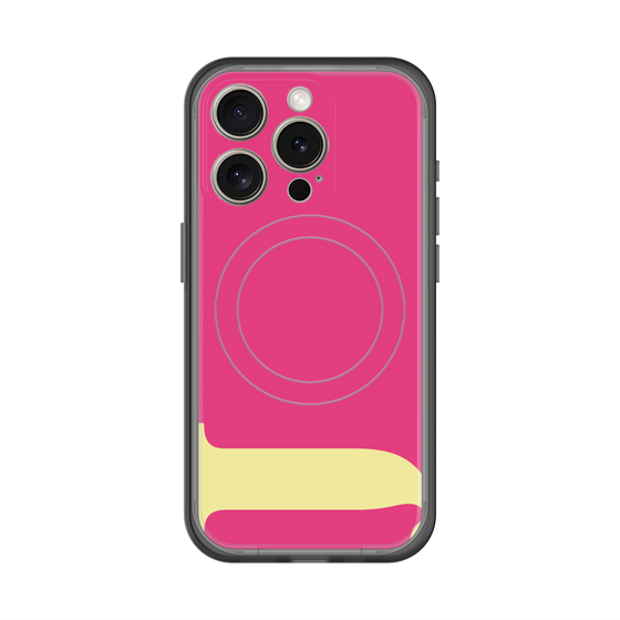 スリムプロテクションプレミアムケース with MagSafe［ オリジナル - initial color - J pink ］