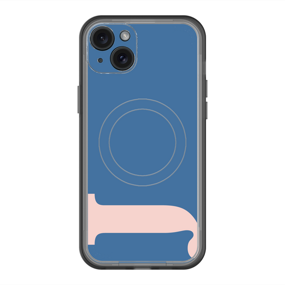 スリムプロテクションプレミアムケース with MagSafe［ オリジナル - initial color - J navy ］