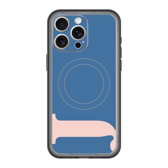スリムプロテクションプレミアムケース with MagSafe［ オリジナル - initial color - J navy ］