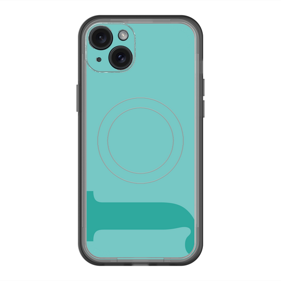 スリムプロテクションプレミアムケース with MagSafe［ オリジナル - initial color - J light green ］