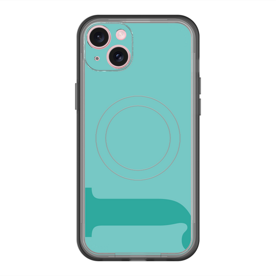 スリムプロテクションプレミアムケース with MagSafe［ オリジナル - initial color - J light green ］